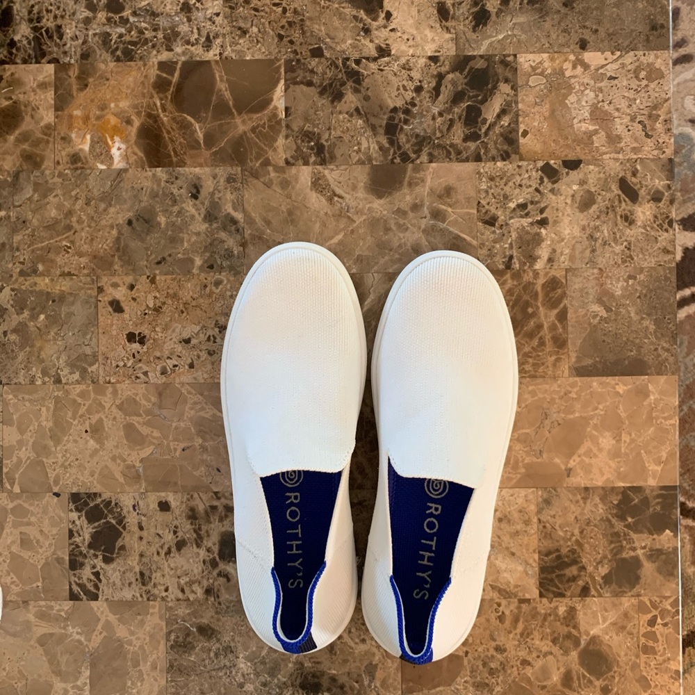 COPY - Rothy White slip on sneakers- size 6 (new)